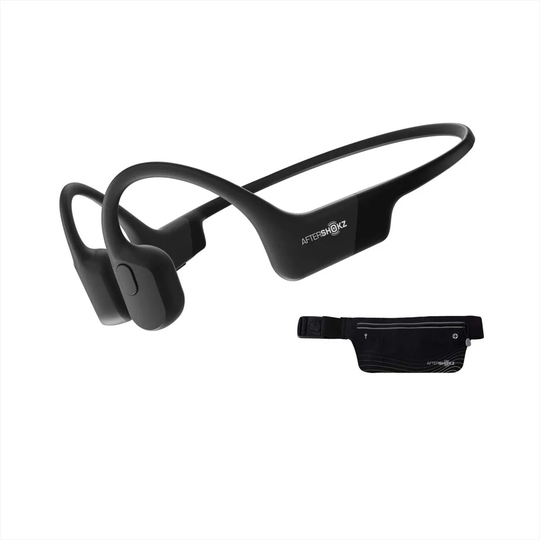 AfterShokz AS800CB Aeropex Open-Ear Bone Conduction Stereo Bluetooth Headphones - Cosmic Black