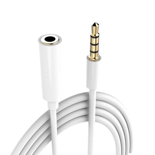 3.5 mm 4-pole Audio Extension Cable Male To Female Jack Aux Stereo Microphone Headphone Connector For Car Tablet Speaker 1m