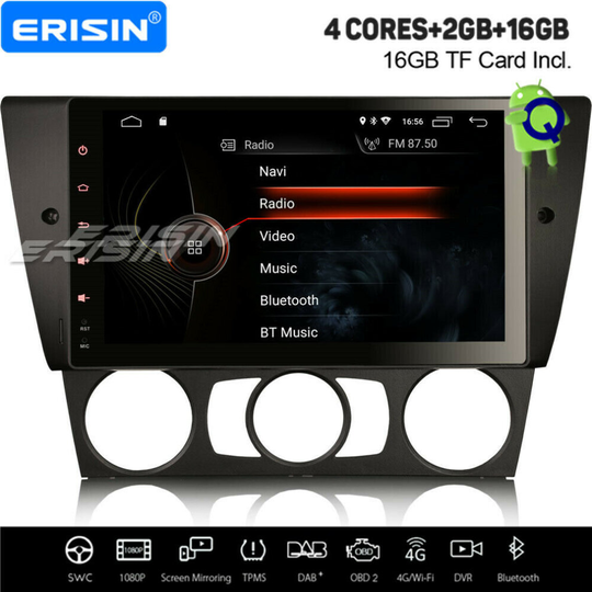9" Android 10.0 Car Stereo BMW 3er E90 E91 E92 E93 M3 GPS DSP CarPlay