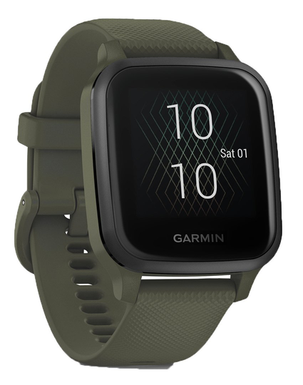 Garmin Venu Sq Music Edition Smart Watch - Moss/Slate Bezel