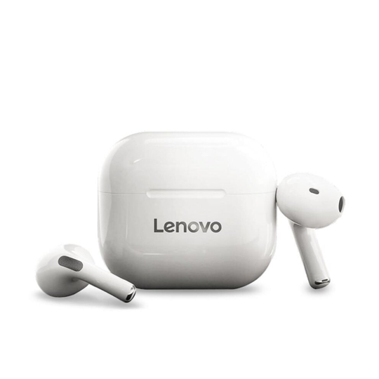 (White) Lenovo Lp40 Wireless Headphones