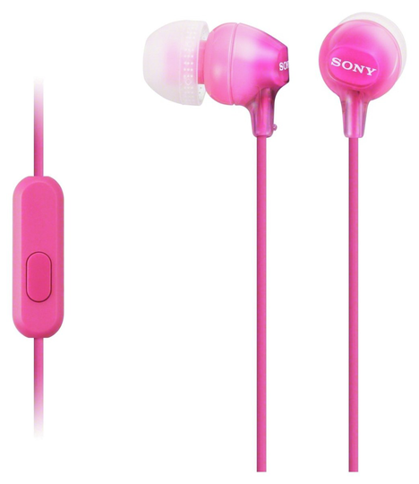 Sony MDR-EX15AP In-Ear Wired Headphones - Pink