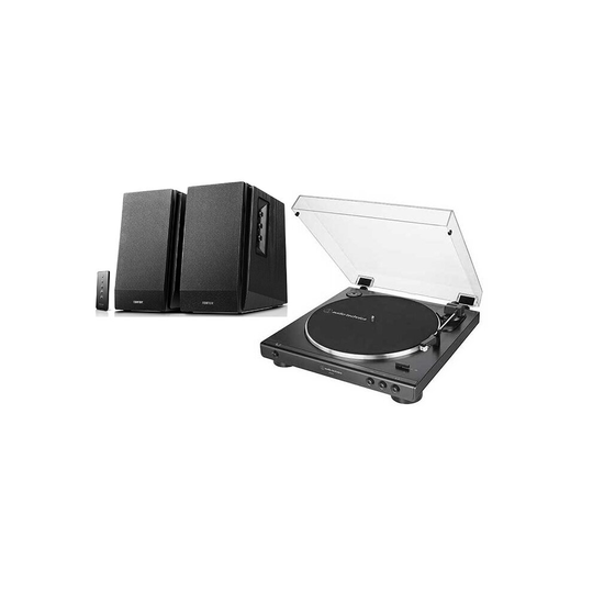 Audio-Technica AT-LP60X Turntable Edifier R1700BT Active Speaker Black