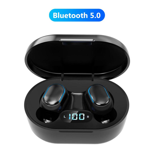 (Black, A7S) A7S/E7S Bluetooth-compatible 5.0 Wireless Earphone IPX7 Waterproof 9D Stereo Sports Earbuds
