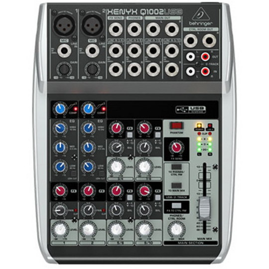 Behringer Xenyx Q1002USB Premium 10-Input 2-Bus Mixer - Nearly New