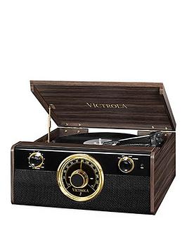 Victrola Empire Jnr 4-In-1 Music Centre - Bluetooth Record Player With Built-In Stereo Speakers And Radio