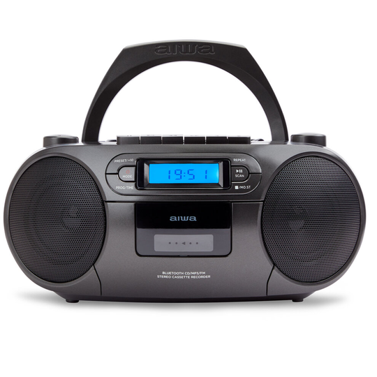 Aiwa BBTC-550 (UK) All in one Stereo Portable Radio - Black