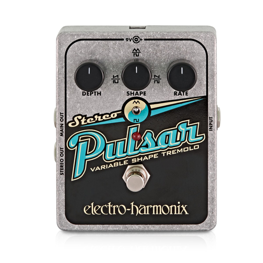 Electro Harmonix Stereo Pulsar Variable Shape Analog Tremolo