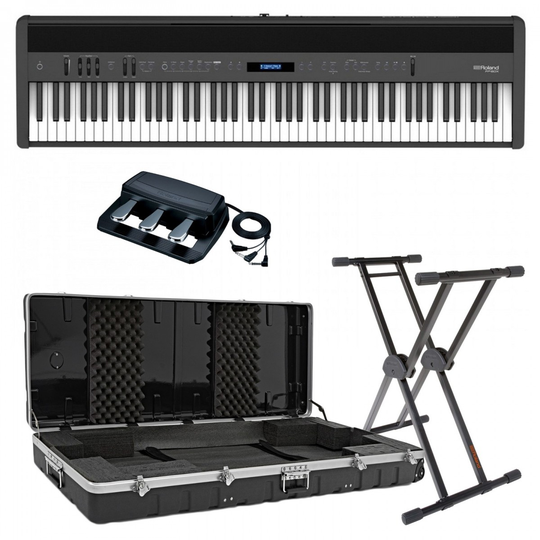 Roland FP-60X Digital Piano Live Performance Bundle Black