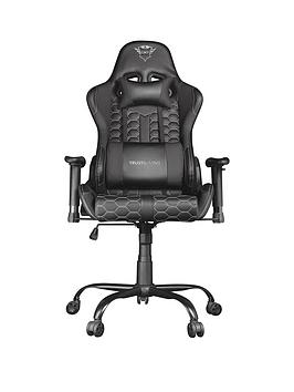 Trust Gxt708 Resto Gaming Chair (Black) - Fully Adjustable With Ergonomic Design