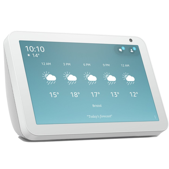 Amazon Echo Show 8 (1st Gen) Smart Display with Alexa -White
