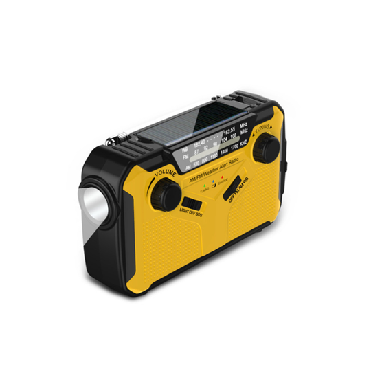 Outdoor Multi-function Emergency Radio Solar Charging Alarm Machine Weather Broadcast Radio
