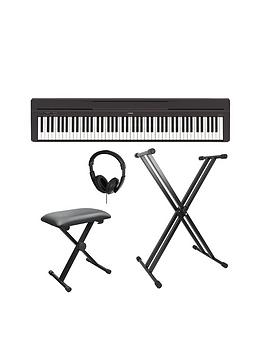 Yamaha P45 Compact P-Series Digital Piano With Stand, Bench, Headphones And Online Lessons