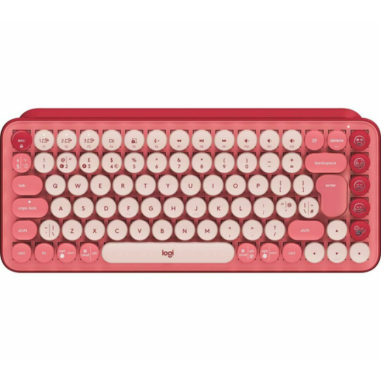 LOGITECH POP Keys Wireless Mechanical Keyboard - Heartbreaker Rose