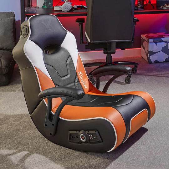 X Rocker G-force Sport 2.1 Stereo Audio Gaming Chair With Subwoofer - Orange