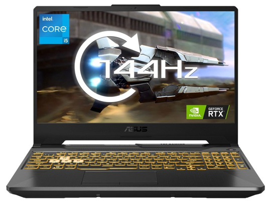 ASUS TUF Gaming F15 FX506HEB, Intel Core i5-11400H 2.7GHz, 8GB DDR4, 512GB PCIe SSD, NVIDIA GeForce RTX 3050Ti, 15.6" Full HD IPS, Windows 11 Home Laptop Eclipse Grey