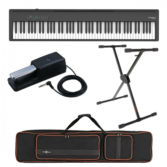 Roland FP-30X Digital Piano Live Performance Bundle Black