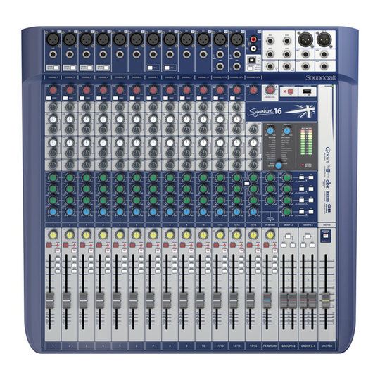 Soundcraft Signature 16 Analog Mixer with USB and FX