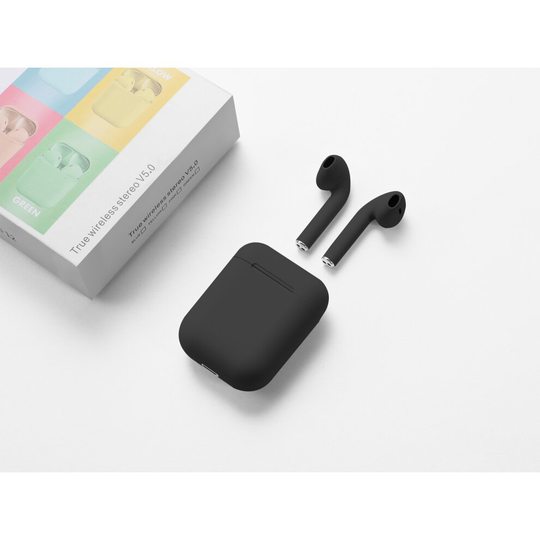 (black) i12 Wireless Bluetooth Headphones HIFI Earphones