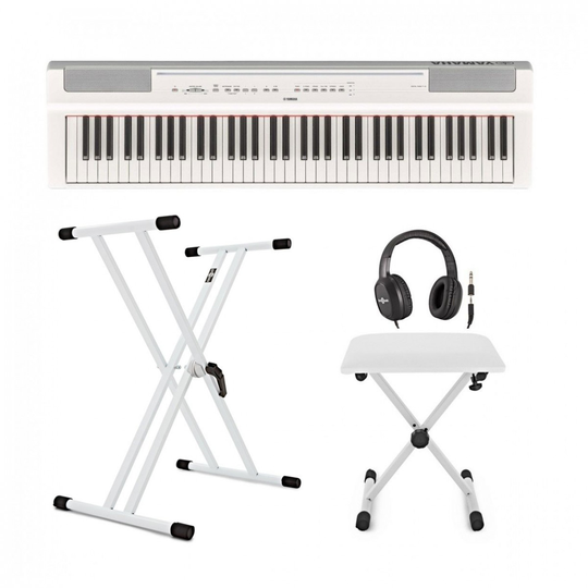 Yamaha P121 Digital Piano X Frame Package White