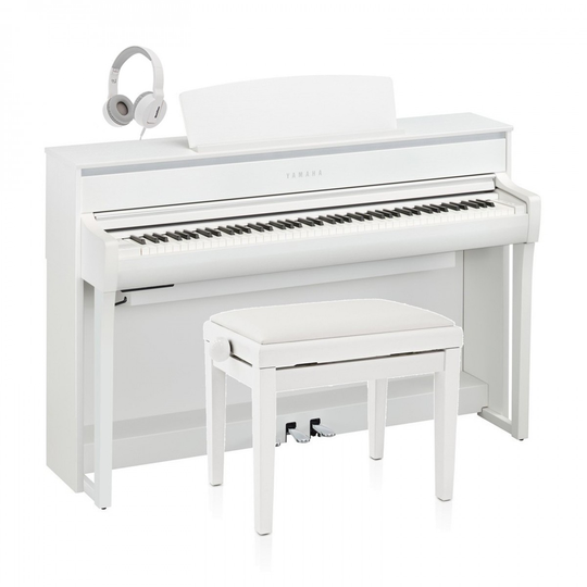 Yamaha CLP 775 Digital Piano Package Satin White