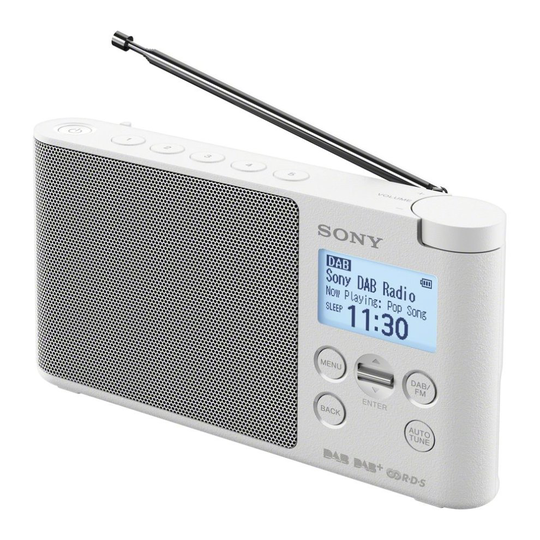 SONY XDR-S41DW Portable DABﱓ Radio - White, White