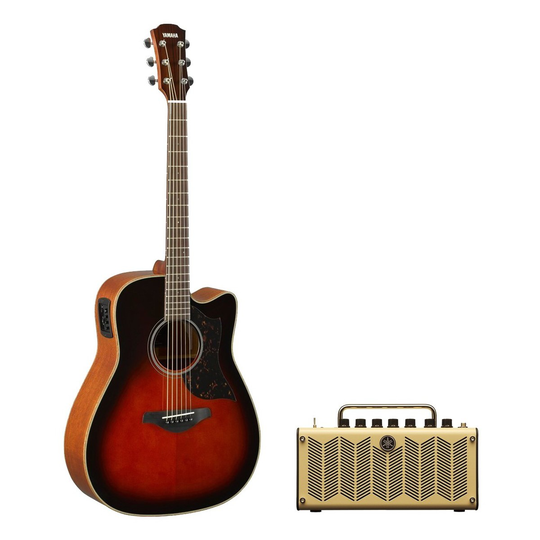Yamaha A1M Mahogany Electro Acoustic Tobacco Sunburst w/ THR5 Amp
