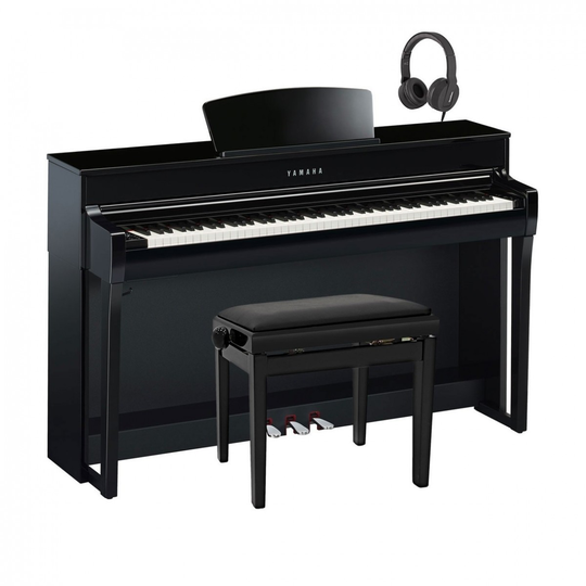 Yamaha CLP 735 Digital Piano Package Polished Ebony