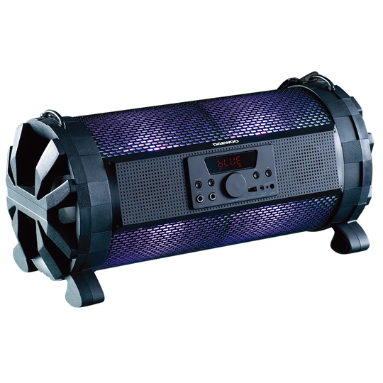 Daewoo App Controlled Led Colour Changing Light Up Rechargeable Bluetooth Bazooka Speaker