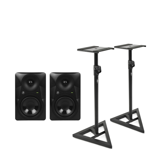 Mackie MR624 6.5 Powered Studio Monitor Pair with Stands
