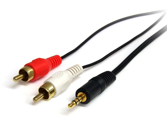 StarTech Stereo Audio Cable Male to 2 x RCA Male 1.8M