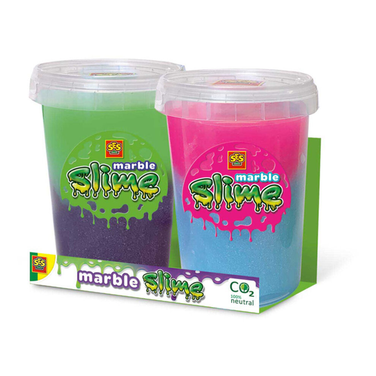 SES CREATIVE Marble Slime Duo Pack, 2x 200g Pots (15025)