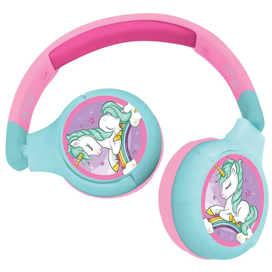 Lexibook Unicorn Bluetooth & Wired Foldable Headphones