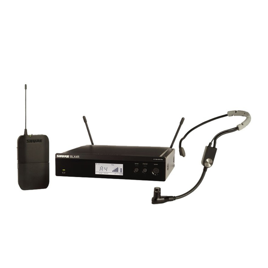 Shure BLX14RE/SM35-T11 Rack Mount Wireless Headset System with SM35