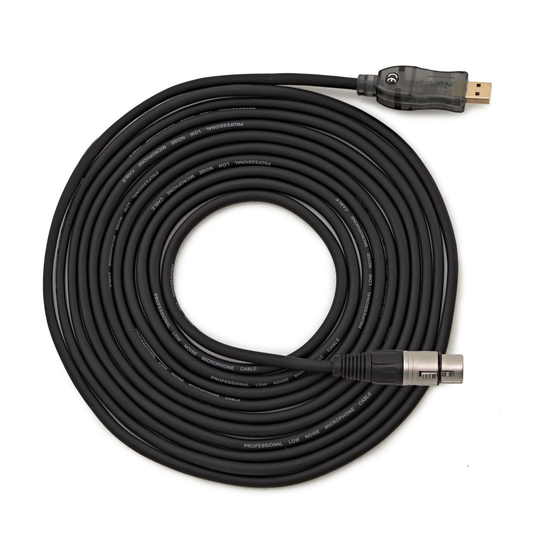 XLR (F) - USB Audio Interface Cable 5m by Gear4music