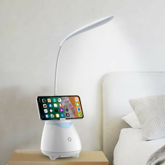 Bluetooth Speaker Recharging LED Light Table Desk Lamp Adjustable Night Lights