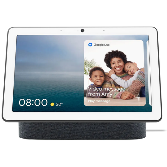 Google Nest Hub Max with Google Assistant & 10" Screen - Charcoal