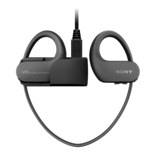 SONY NW-WS413B 4 GB Waterproof All in One MP3 Player - Black, Black