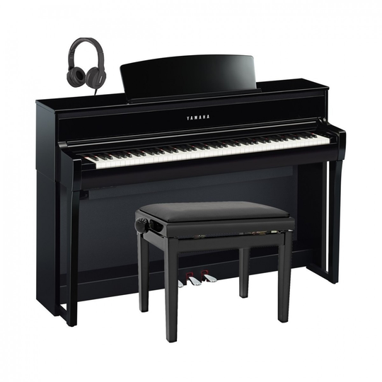 Yamaha CLP 775 Digital Piano Package Polished Ebony