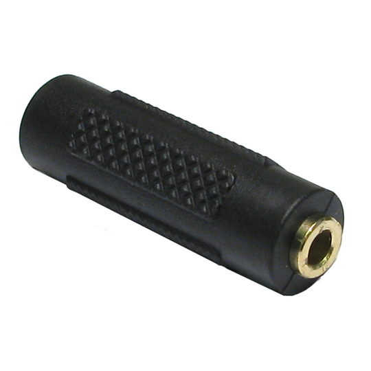 kenable 3.5mm 3.5 mm Jack Coupler Joiner Stereo Headphone Adapter GOLD