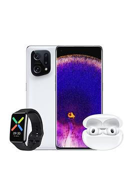 Oppo Find X5 5G 256Gb - White With Enco X2 Wireless Headphone And Oppo Watch Free