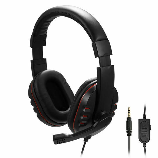 Gaming Headset 3.5mm Wired Headphone Stereo For PS4 PC Xbox One
