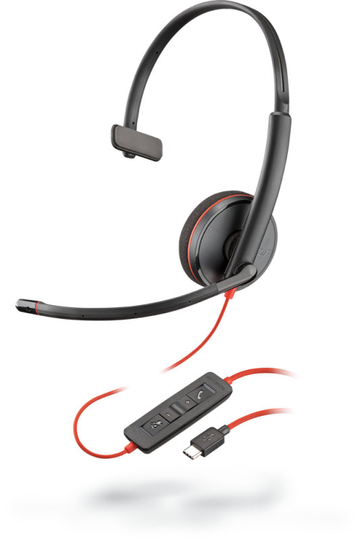 Poly Blackwire 3210 USB-C Mono Wired Headset