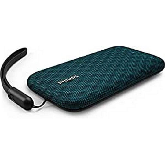 Philips BT3900A EverPlay Wireless Bluetooth Speaker Waterproof, Shockproof with USB Strap, Mic, Loud and Design - Blue