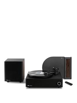 Victrola Premiere V1 Record Player - Bluetooth 5.0 Turntable With Internal Soundbar And Wireless Subwoofer With Vinyl Stream