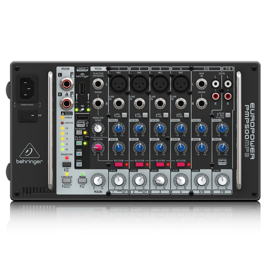 Behringer PMP500MP3 500W 8-Channel Powered Mixer