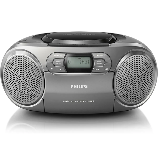 Philips CD Sound Machine with DAB+ & Cassette Deck - Silver
