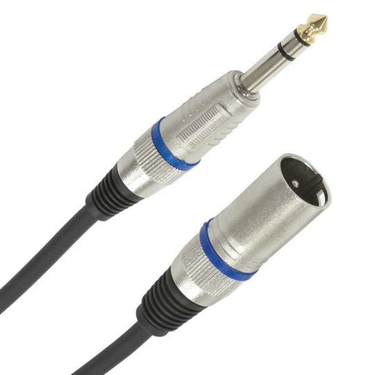 XLR (M) - Balanced 1/4 Jack Pro Cable 9m