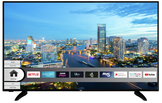 Bush 43 Inch DLED43UHDHDRSB Smart 4K UHD HDR LED Freeview TV