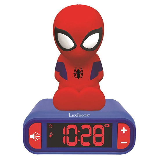 Lexibook Spider-man Childrens Clock With Night Light